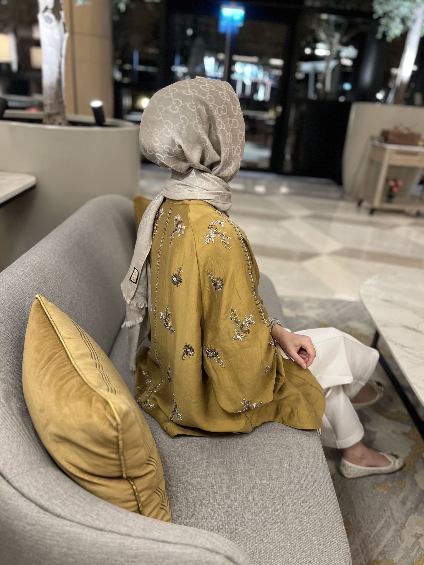 İşlemeli Kimono Yağ Yeşili / ÖN SİPARİŞ
