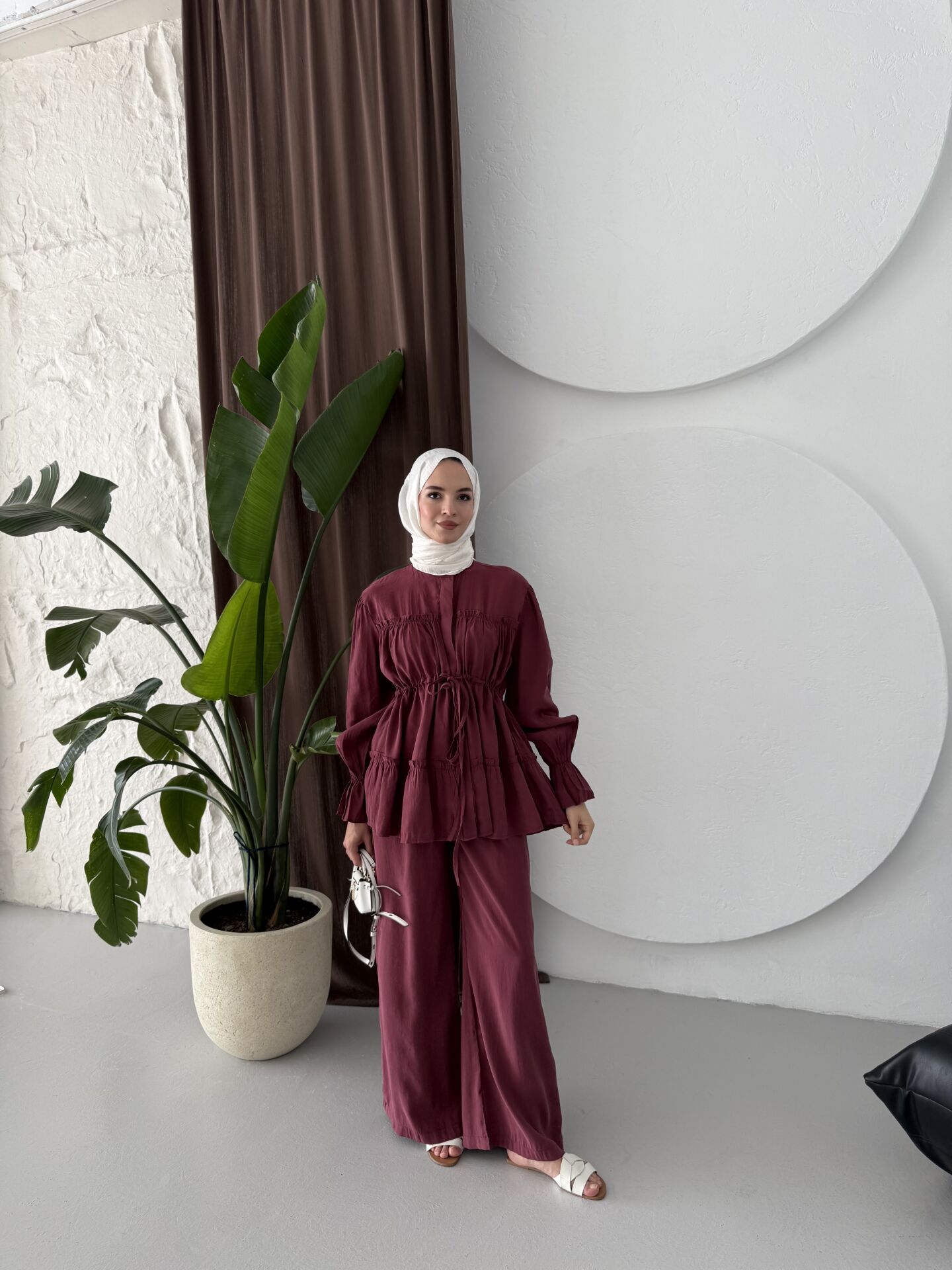 Bağlamalı Modal Takım / BORDO