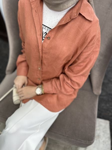 Zara Model Keten Gömlek