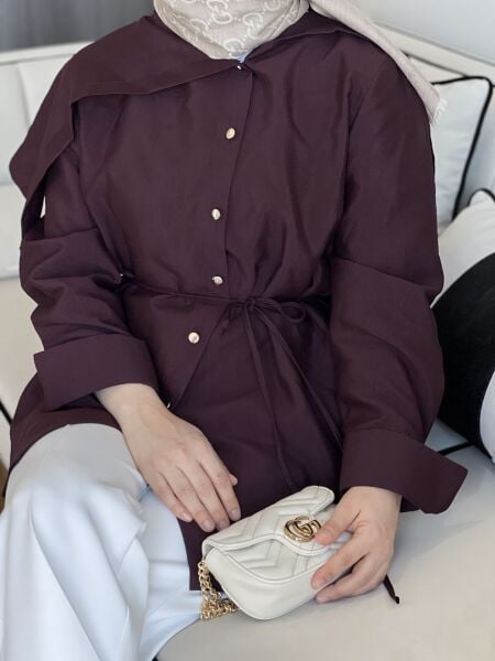 Oreo Gömlek Mürdüm