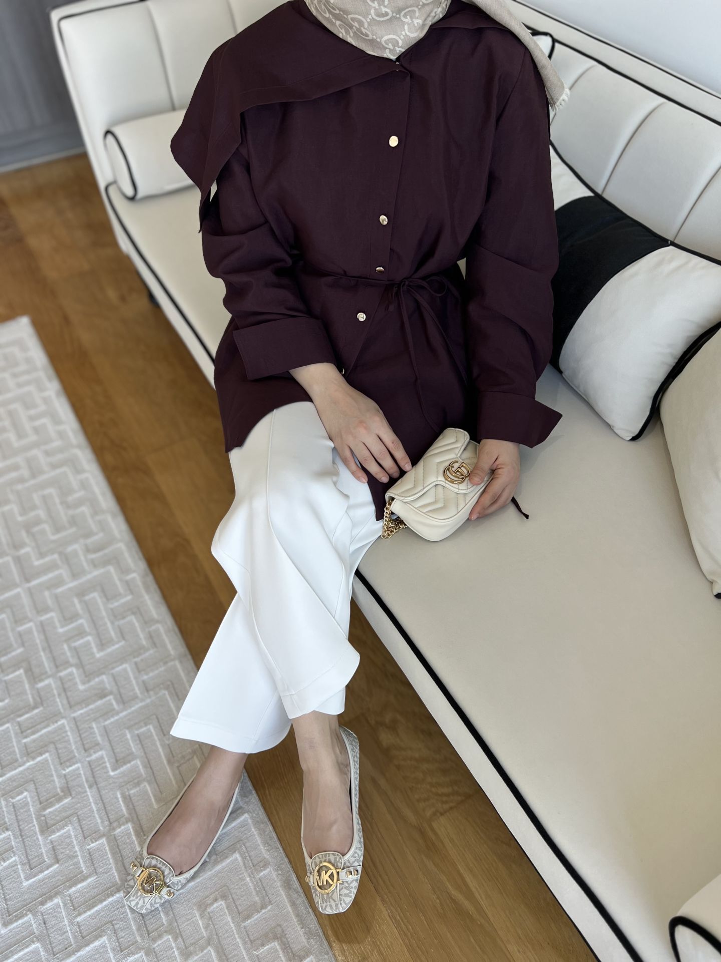 Oreo Gömlek Mürdüm