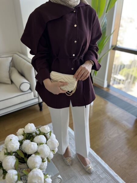 Oreo Gömlek Mürdüm