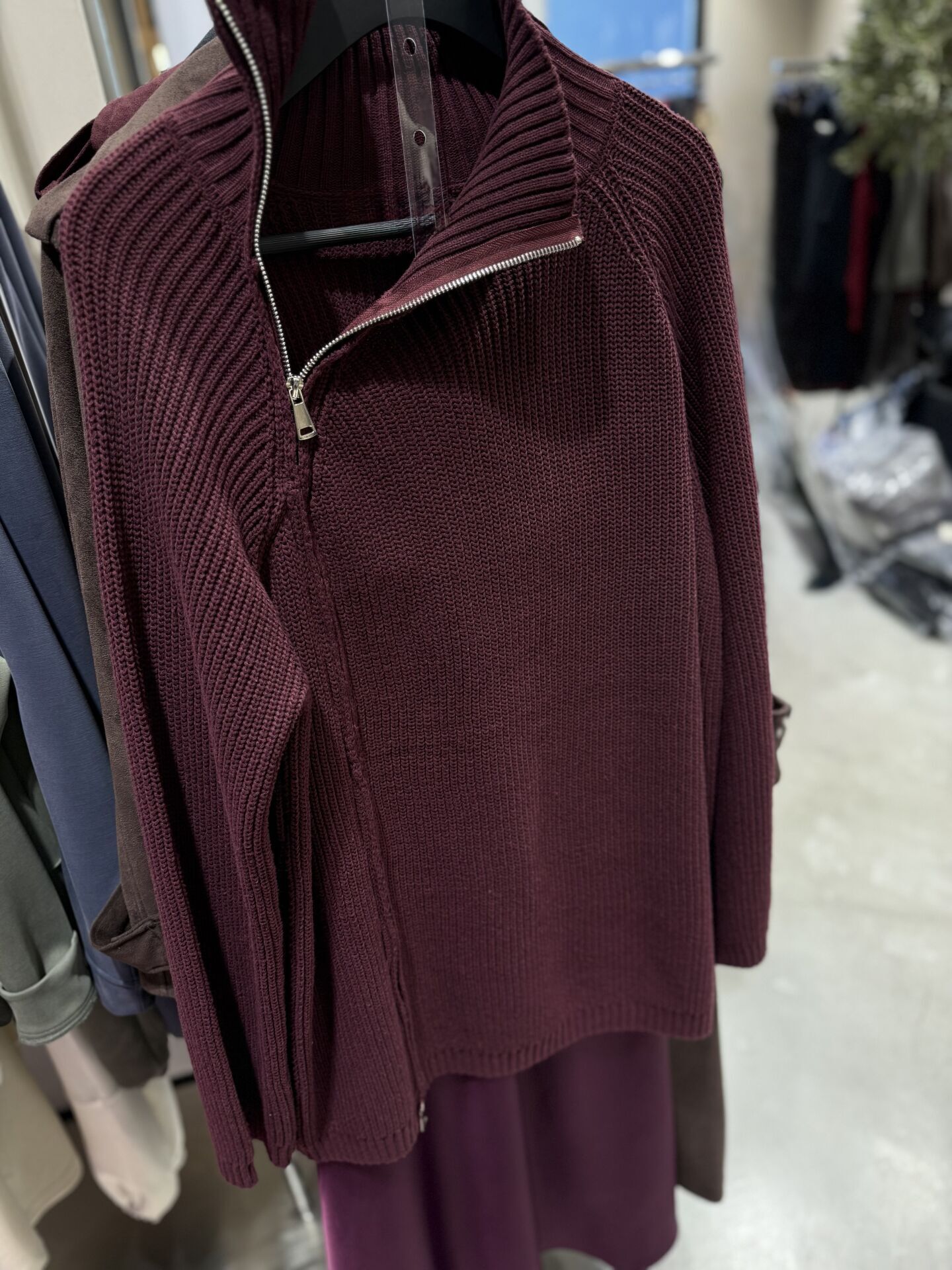 Fermuar detaylı kazak