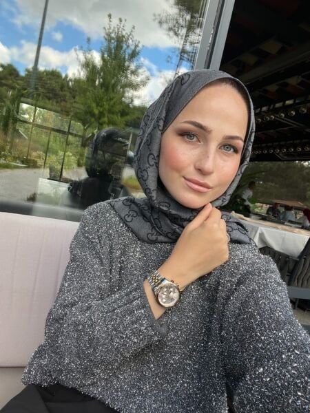 Simli Gümüş Kısa Kazak