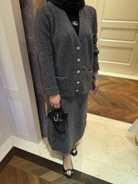 Dilvin Triko Takım Antrasit