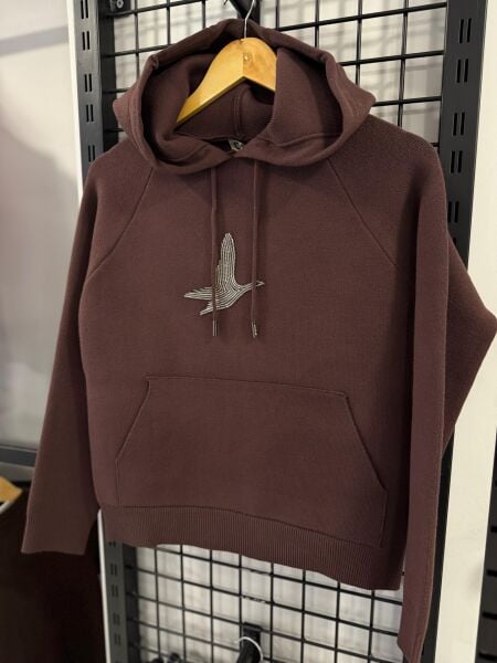 Bym Çelik örme Sweatshirt kahve