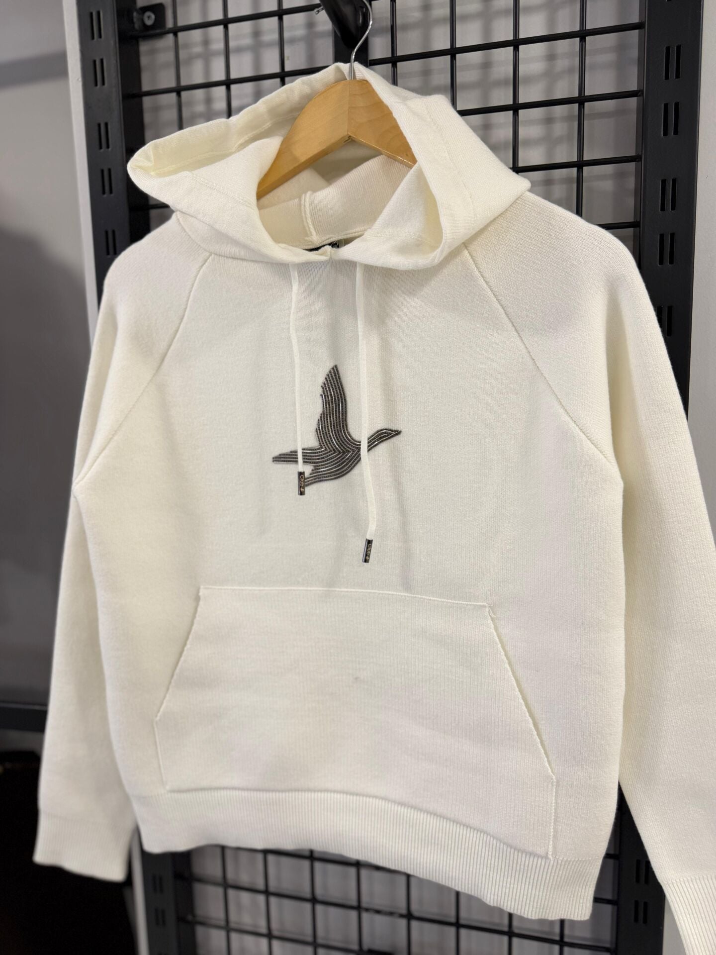 Bym Çelik örme Sweatshirt Beyaz