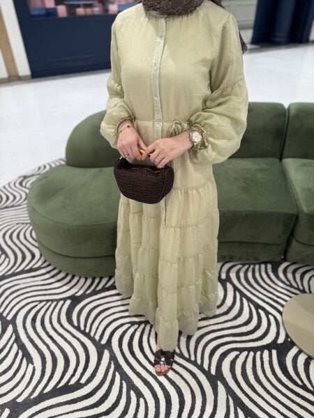 Maxi Elbise Lime