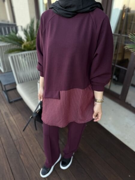 ALİN EŞOFMAN TAKIMI BORDO