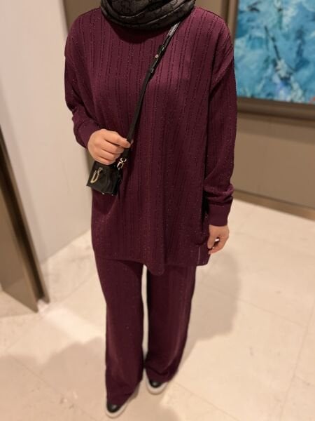 Simli Merserize Takım Mürdüm