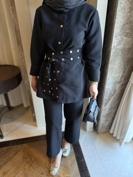 Zımba Kemerli Takım Siyah