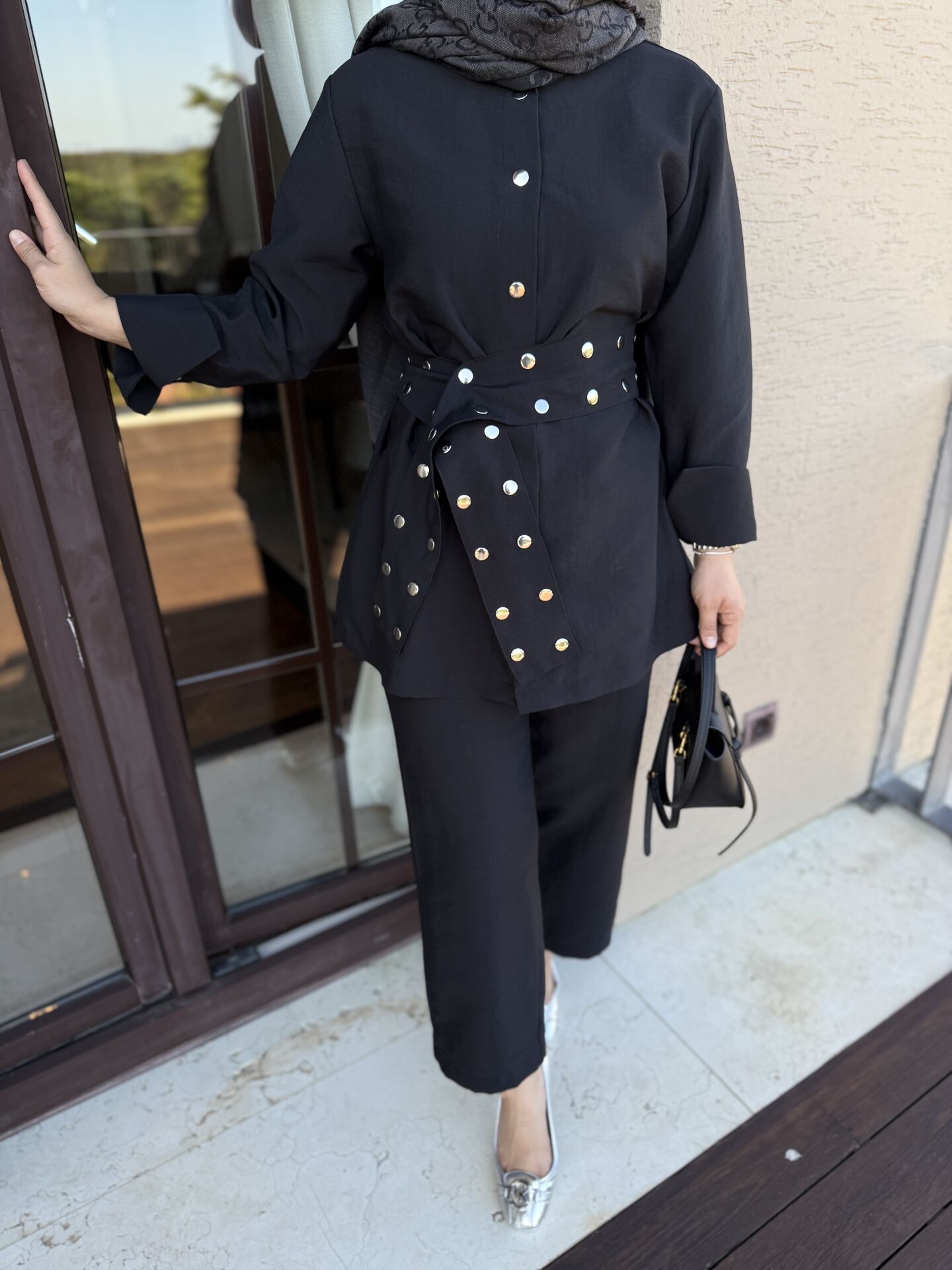 Zımba Kemerli Takım Siyah