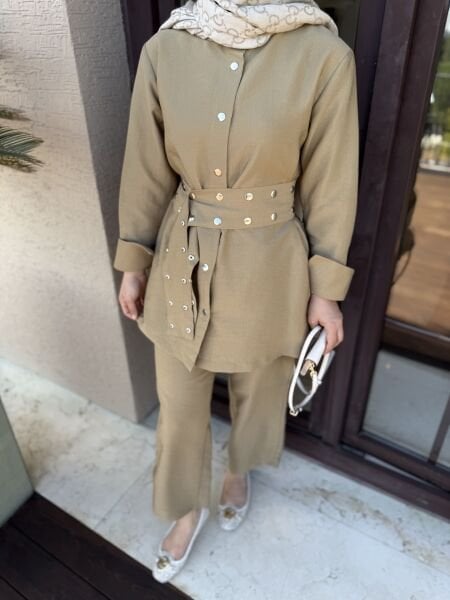 Zımba Kemerli Takım Yağ Yeşili