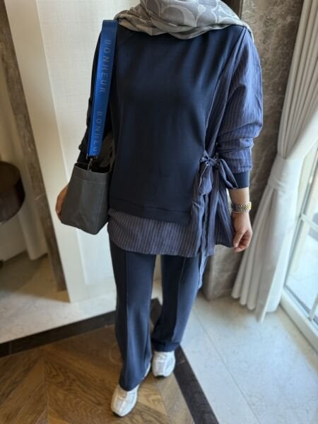 Yandan Bağlamalı Takım Lacivert