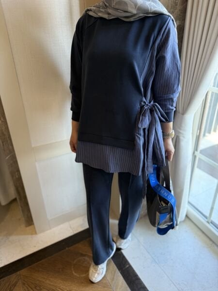 Yandan Bağlamalı Takım Lacivert