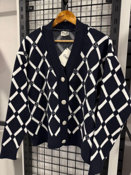 Bym hırka taşlı lacivert