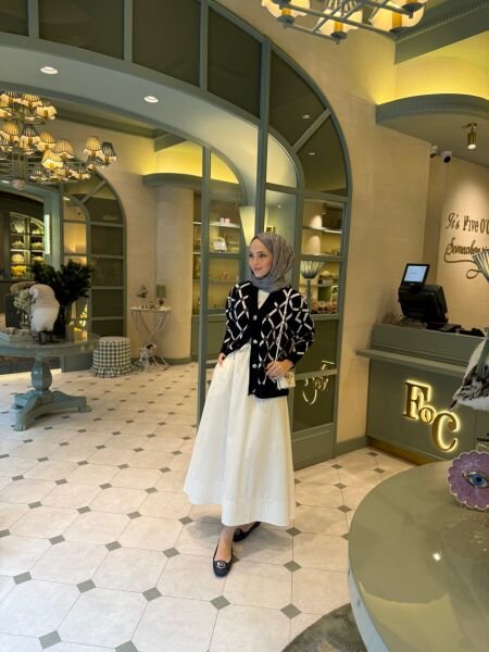 Bym hırka taşlı lacivert