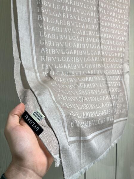 Bvlgari el dikişli yün ipek
