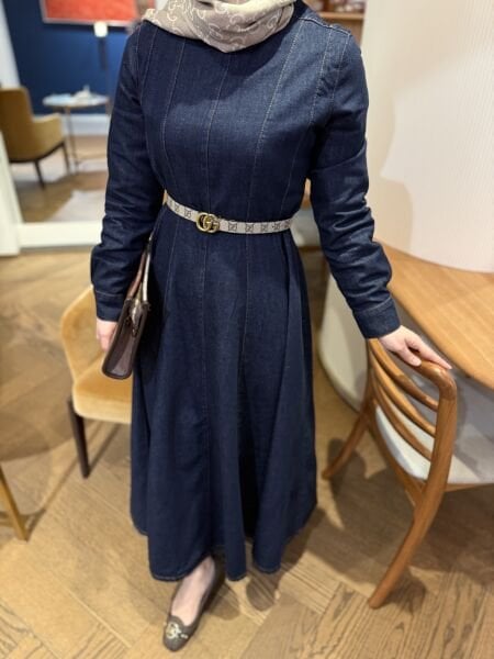 Parçalı DENİM  Elbise