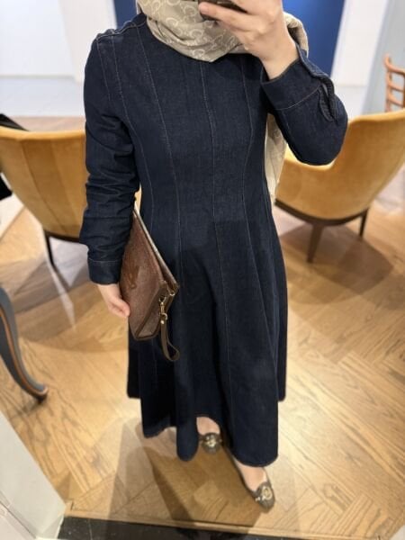 Parçalı DENİM  Elbise