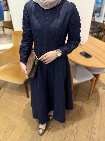 Parçalı DENİM  Elbise