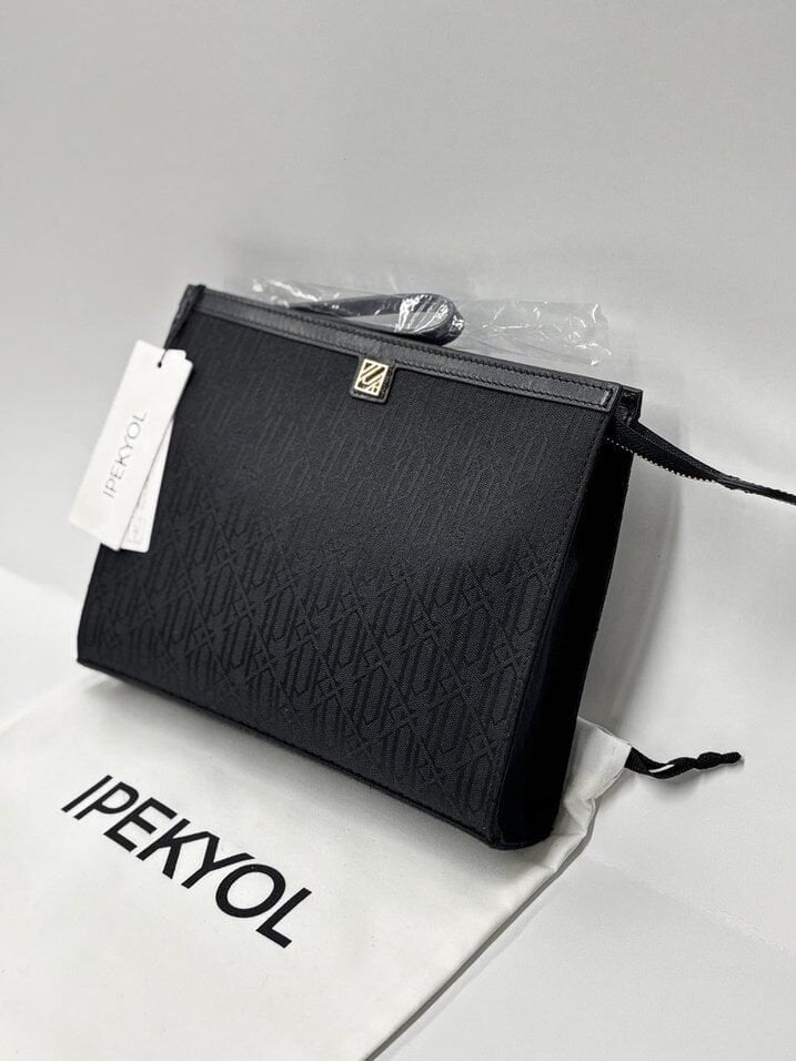 Kumaş clutch siyah / ön sipariş