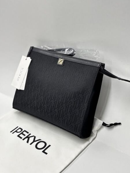 Kumaş clutch siyah / ön sipariş