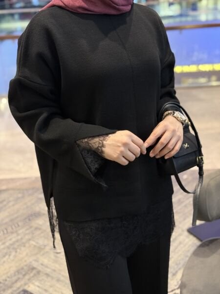 Kazak / Dantel detaylı