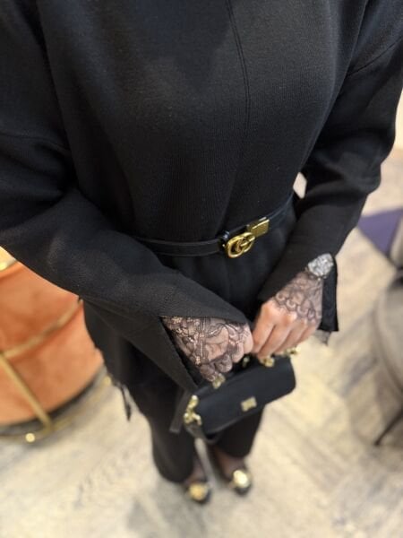 Kazak / Dantel detaylı