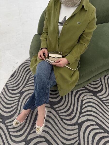 Lacos Uzun Gömlek Yeşil