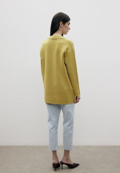 Özel iplik triko pamuk ceket