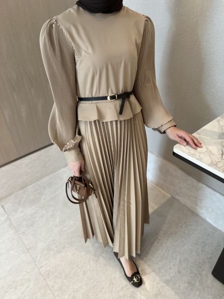VENNA ELBİSE CAMEL