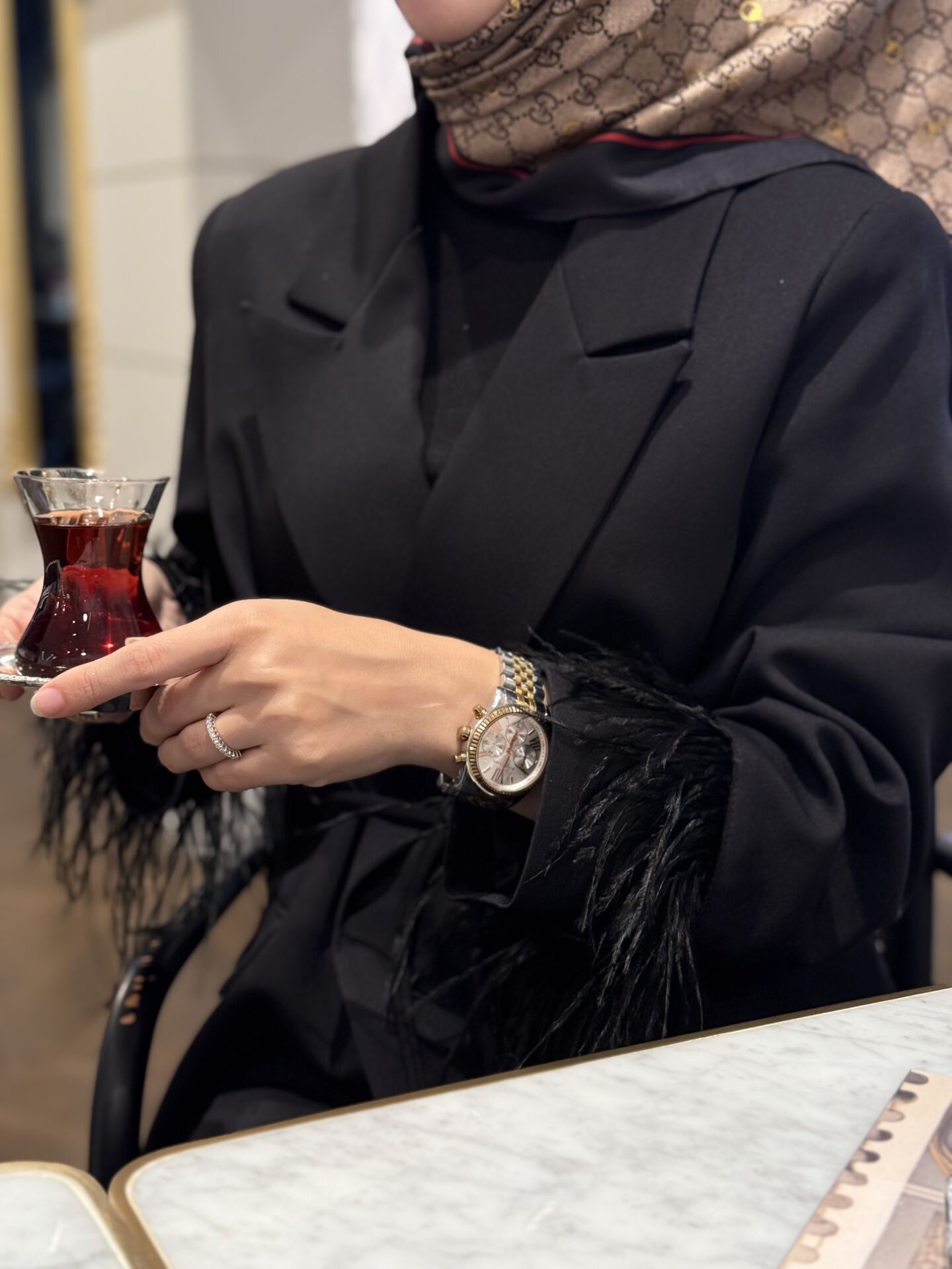 Tüylü Ceket / Siyah