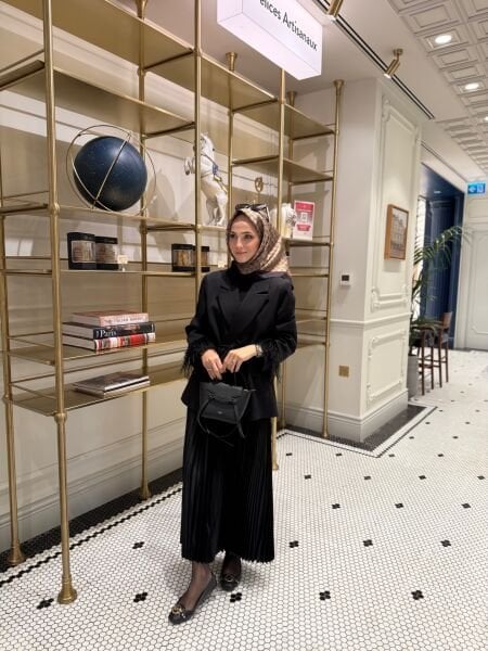 Tüylü Ceket / Siyah