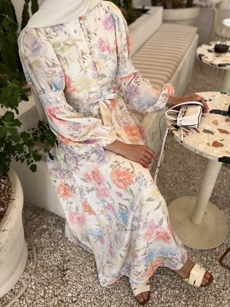 Lovely Keten Elbise