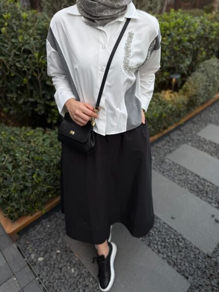 Twst gömlek kısa Gri