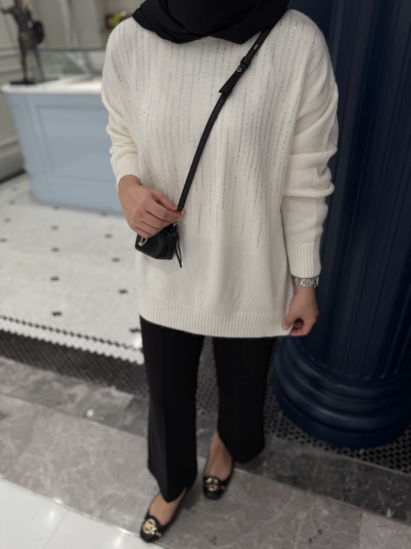 Işıltılı Kazak Beyaz