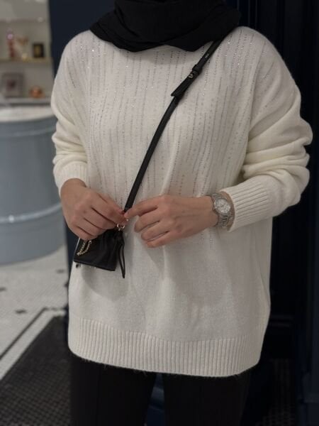 Işıltılı Kazak Beyaz