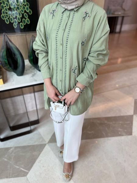 Berry Gömlek Yeşil