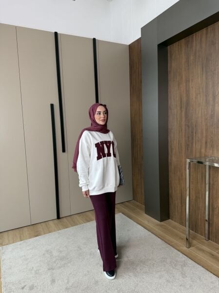 Nyc Sweatshirt Bordo