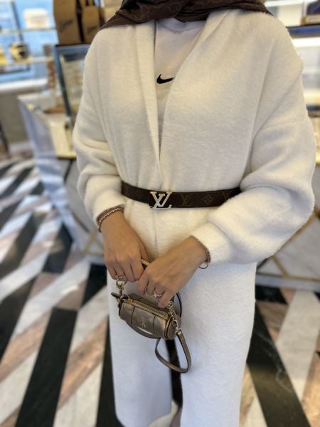 Angora hırka ekru