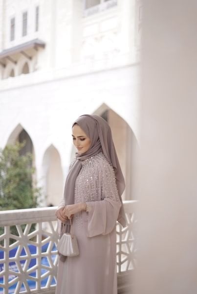Soya Abaya / SİYAH/TAŞ