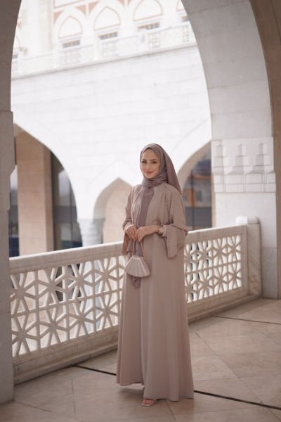 Soya Abaya / SİYAH/TAŞ