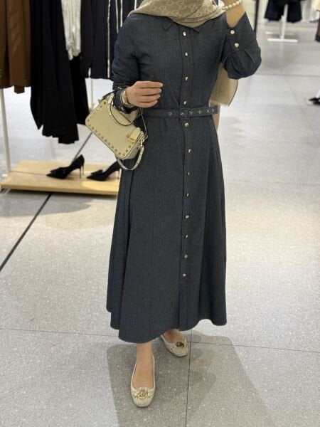 Perry Kemerli Kot Elbise