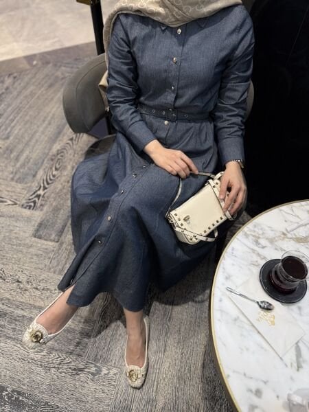 Perry Kemerli Kot Elbise