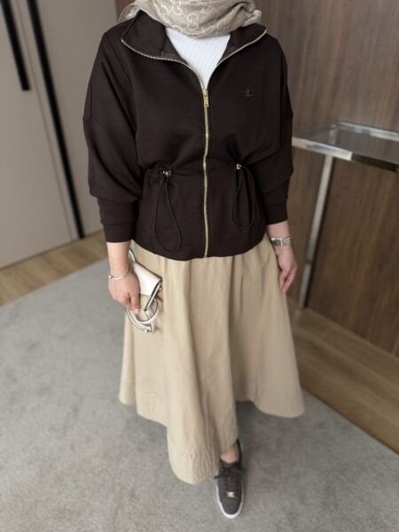 Bym belden büzgülü hırka