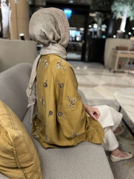 İşlemeli Kimono Yağ Yeşili / ÖN SİPARİŞ