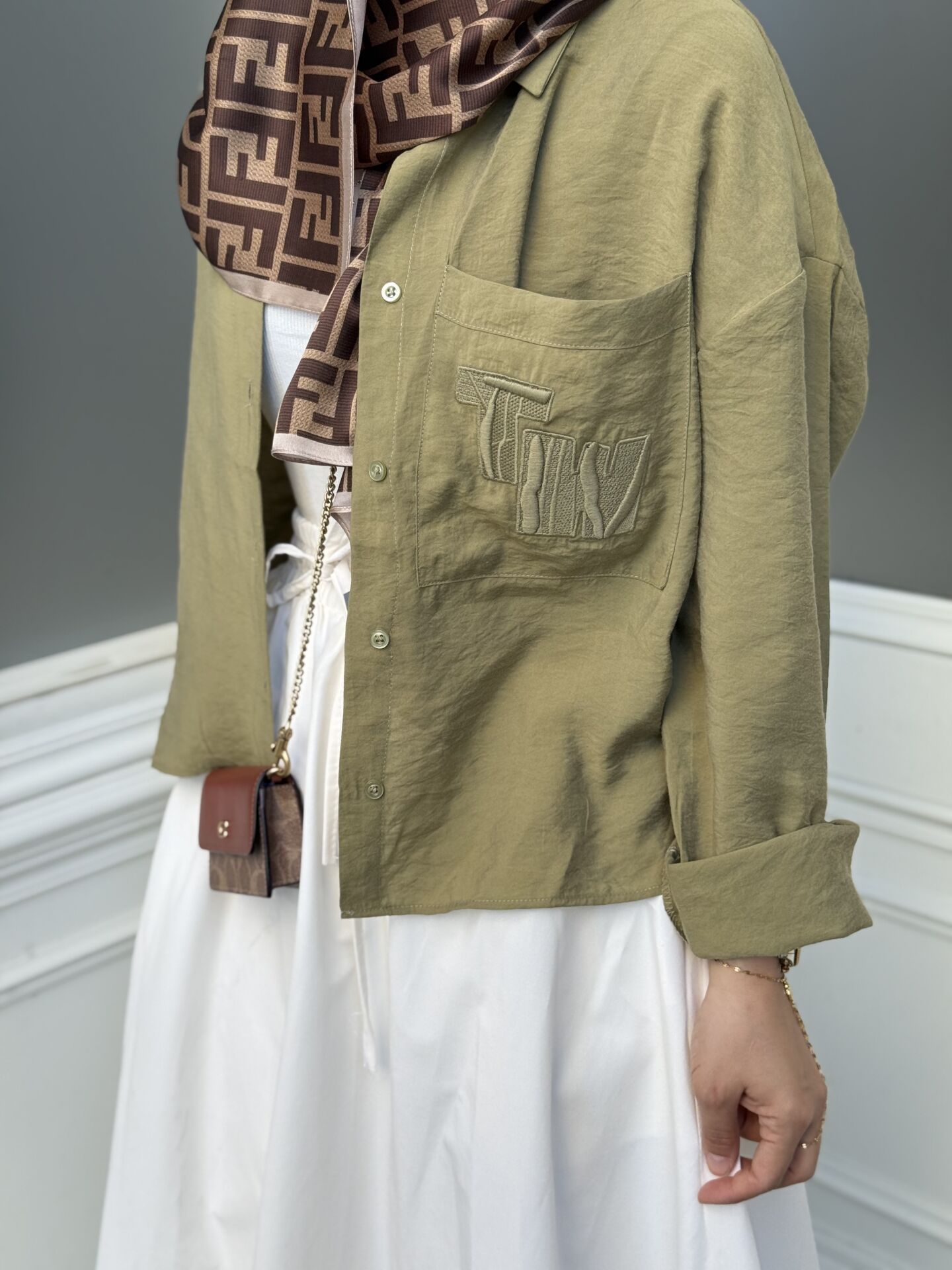 Tw*ist gömlek yeşil