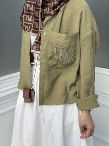 Tw*ist gömlek yeşil