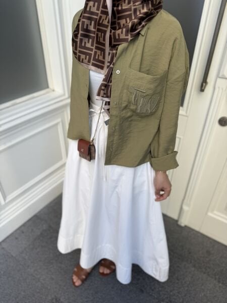 Tw*ist gömlek yeşil